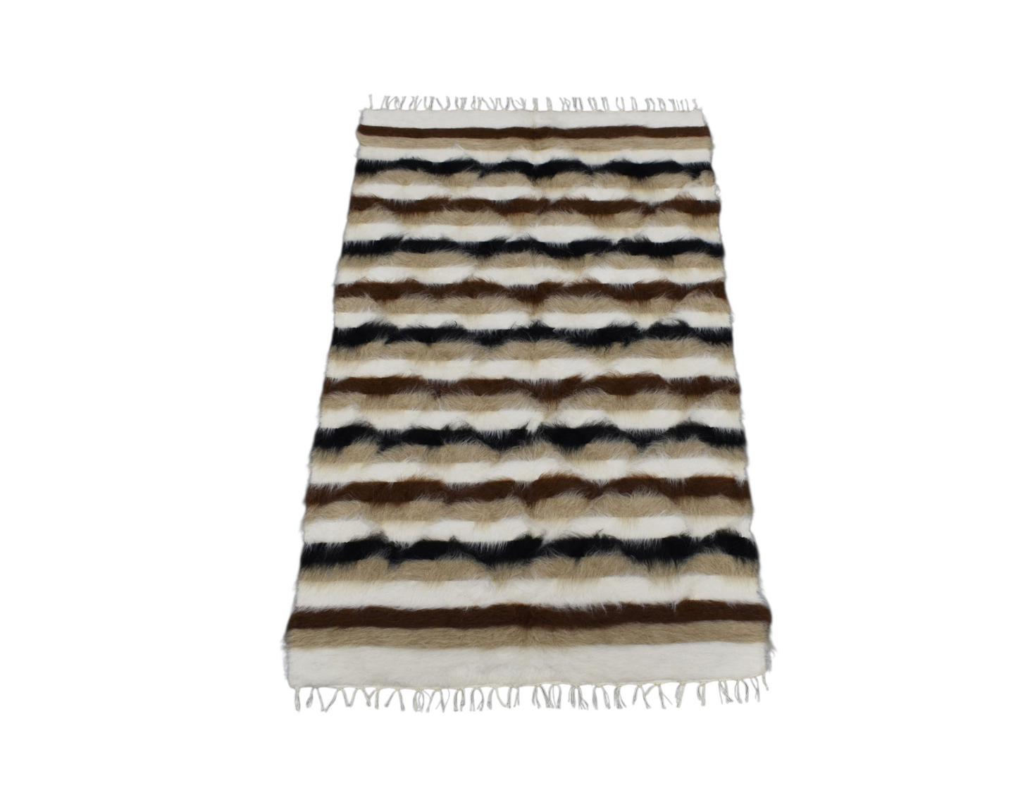 Kilim Antik El Dokuma Tiftik Yün Siirt Battaniyesi Kilim 0481 - Yeni - Çok Renkli