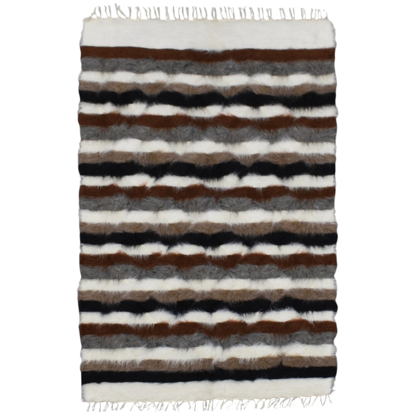 Kilim Antik El Dokuma Tiftik Yün Siirt Battaniyesi Kilim 0487 - Yeni - Çok Renkli