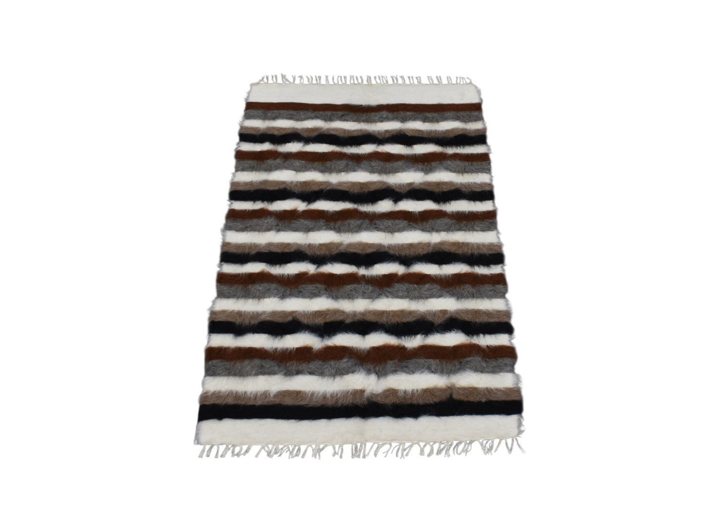 Kilim Antik El Dokuma Tiftik Yün Siirt Battaniyesi Kilim 0487 - Yeni - Çok Renkli