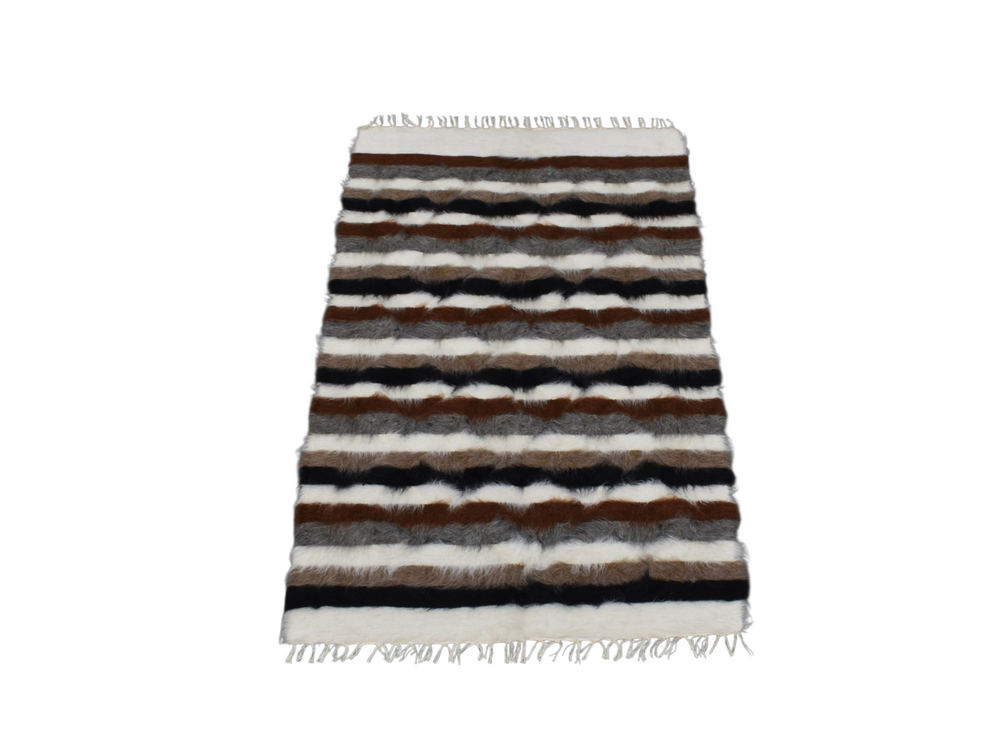 Kilim Antik El Dokuma Tiftik Yün Siirt Battaniyesi Kilim 0487 - Yeni - Çok Renkli