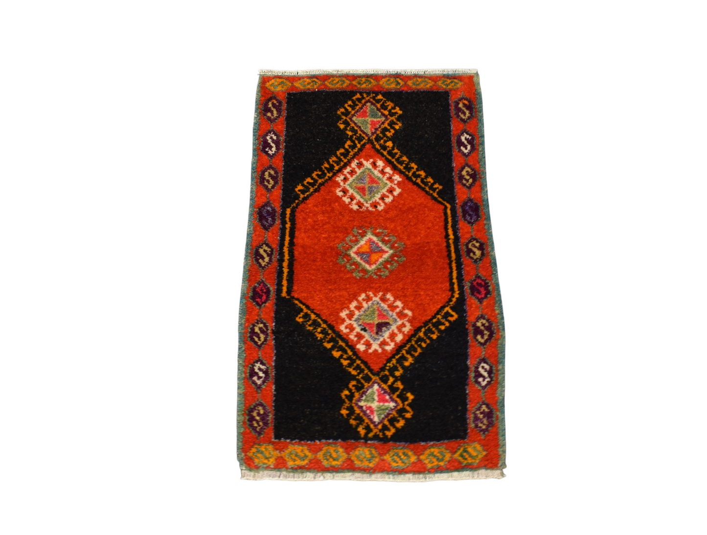 Kilim Antik El Dokuma Kars Kağızman Yün Halı 0490 - Antika - Çok Renkli