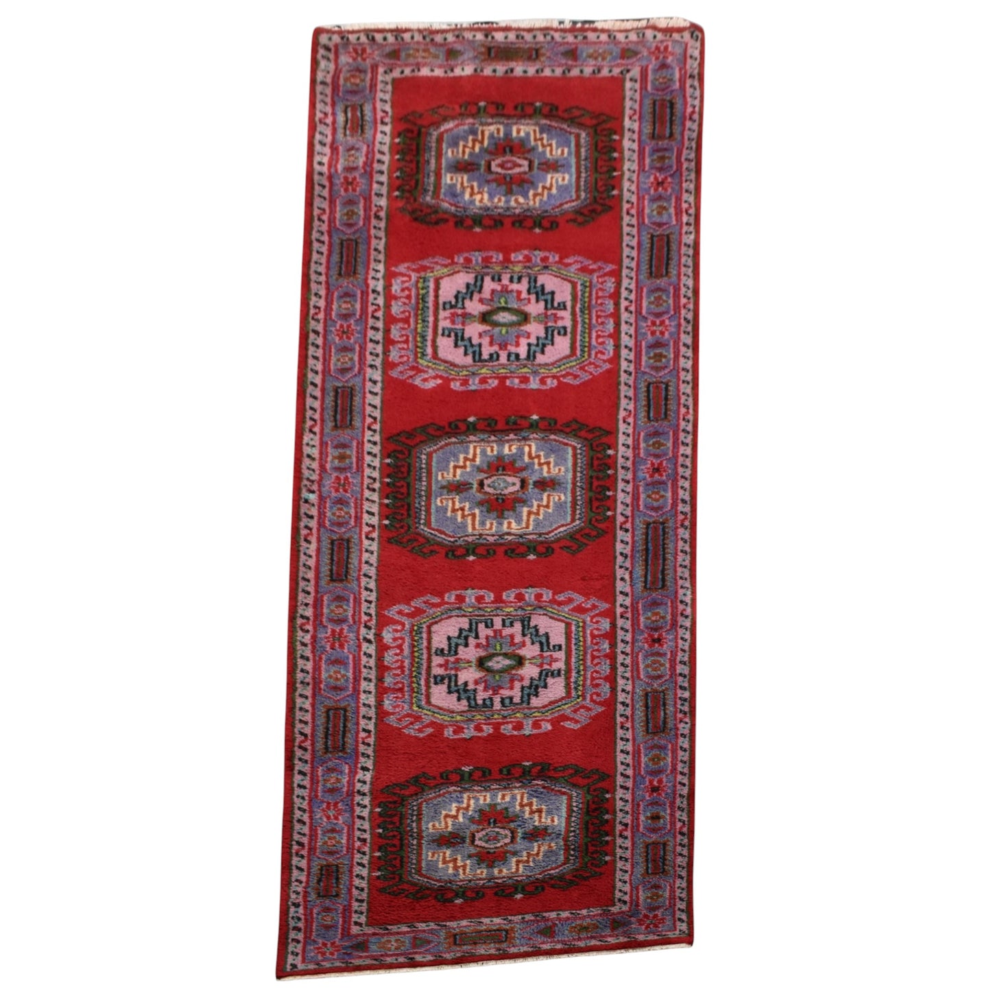 Kilim Antik El Dokuma Uşak Manisa Yolluk Yün Halı 0491 - Yeni - Çok Renkli