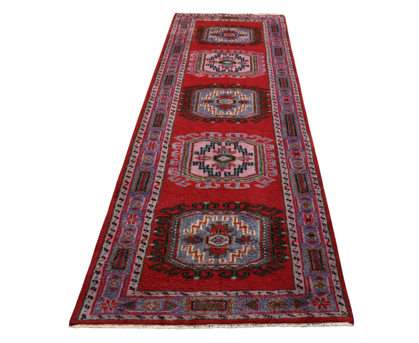 Kilim Antik El Dokuma Uşak Manisa Yolluk Yün Halı 0491 - Yeni - Çok Renkli