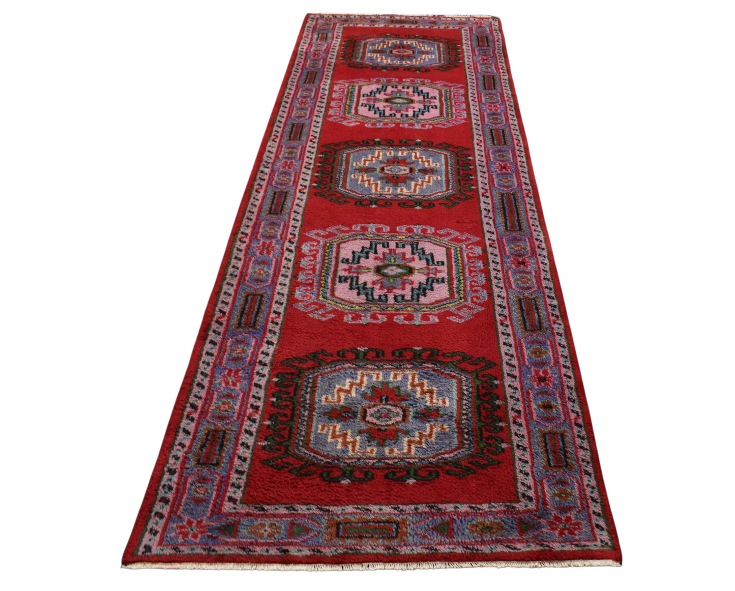 Kilim Antik El Dokuma Uşak Manisa Yolluk Yün Halı 0491 - Yeni - Çok Renkli
