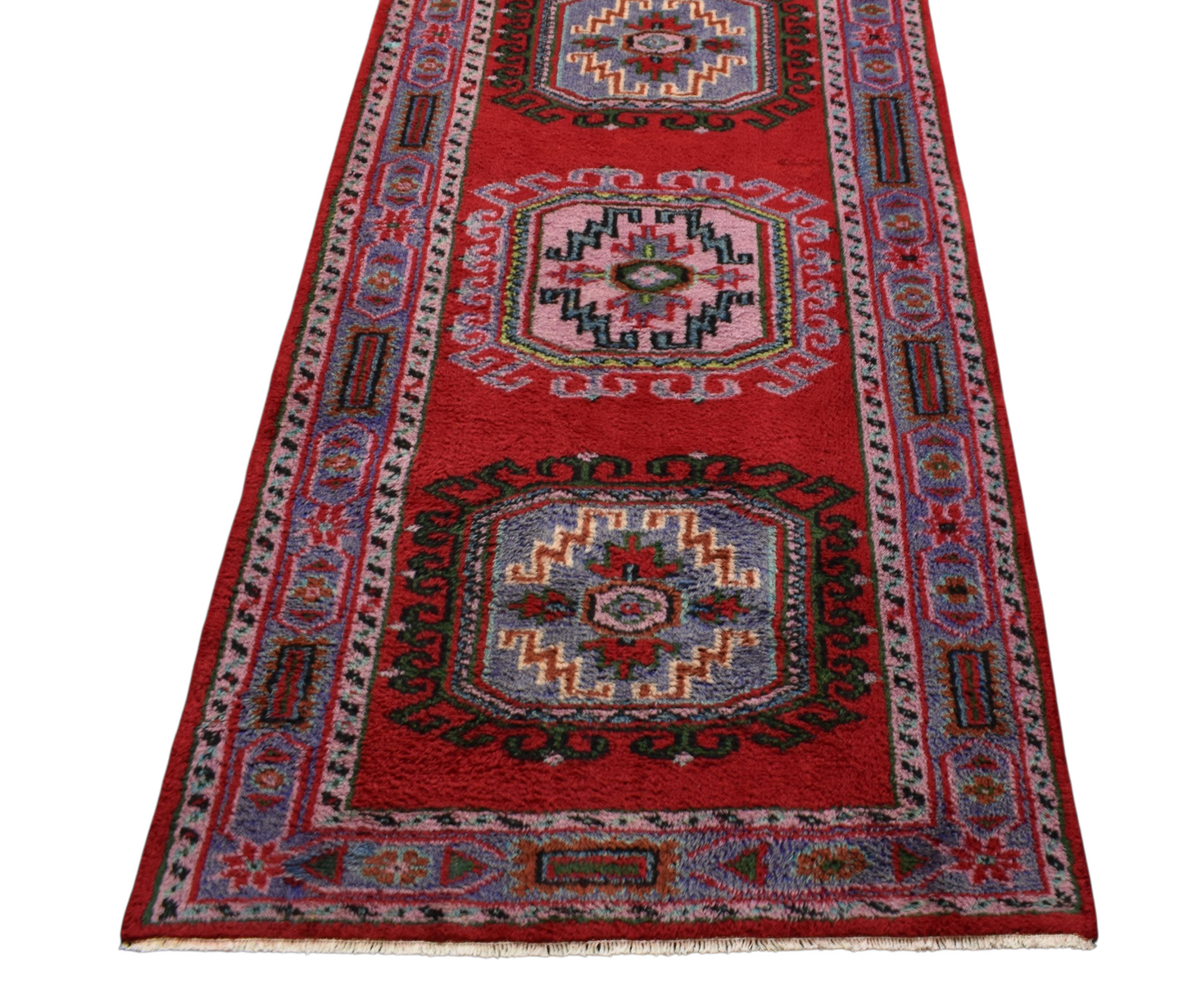 Kilim Antik El Dokuma Uşak Manisa Yolluk Yün Halı 0491 - Yeni - Çok Renkli