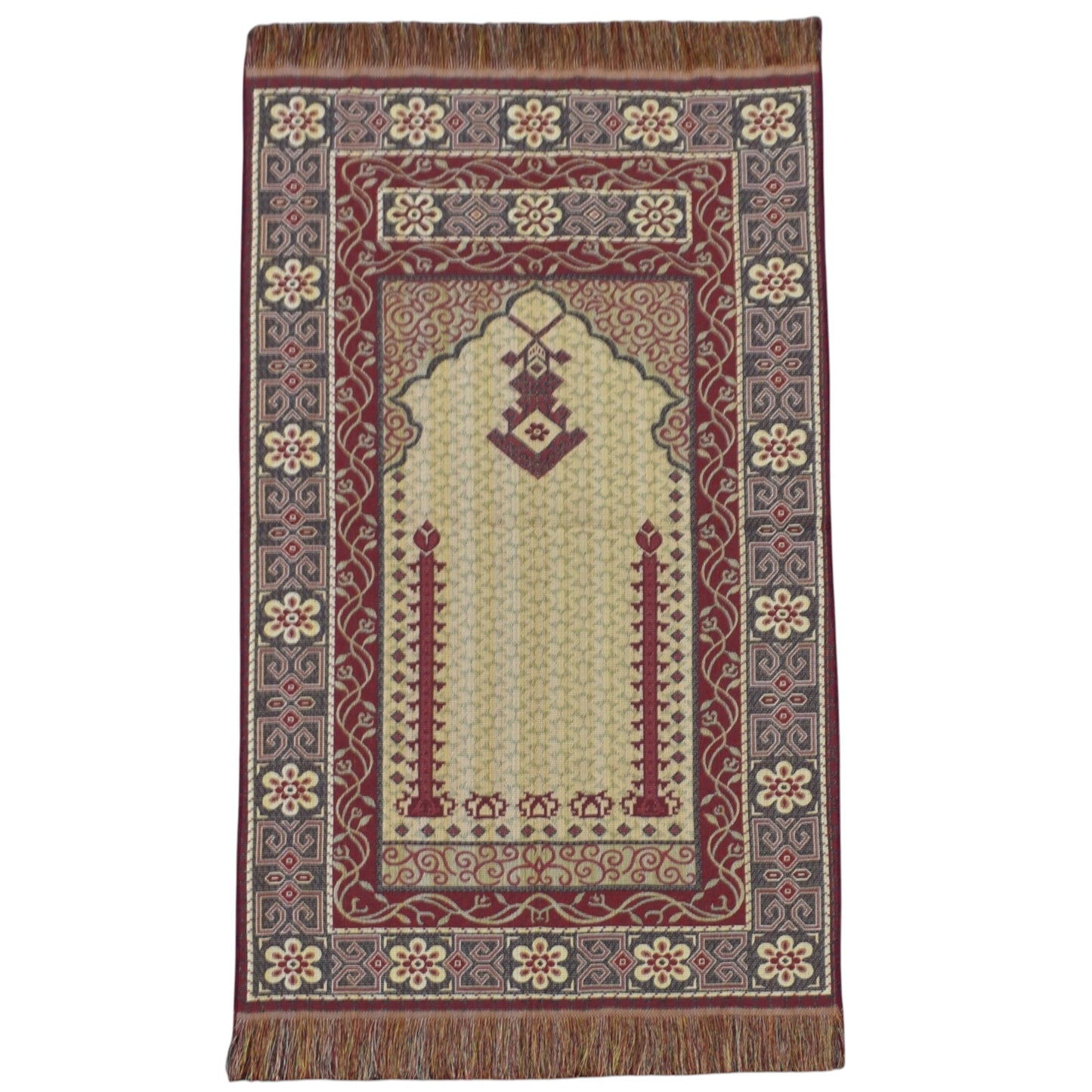 Kilim Antik Mihraplı Seccade Portatif Namazlık Duvar Halısı 0495 - Yeni - Çok Renkli