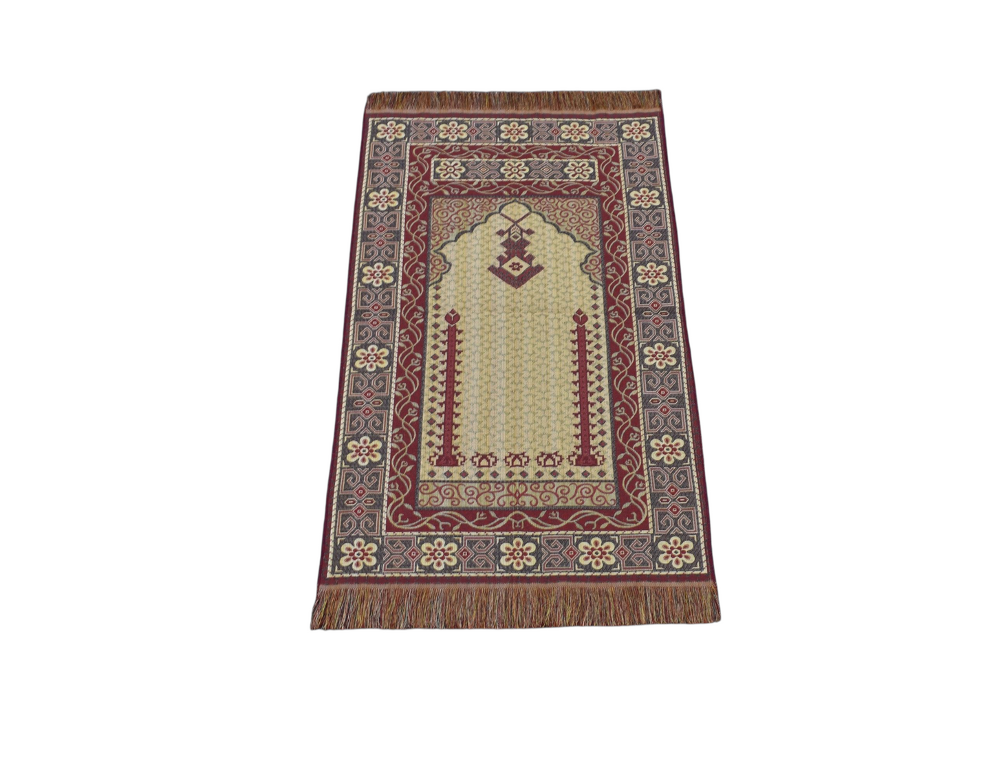Kilim Antik Mihraplı Seccade Portatif Namazlık Duvar Halısı 0495 - Yeni - Çok Renkli