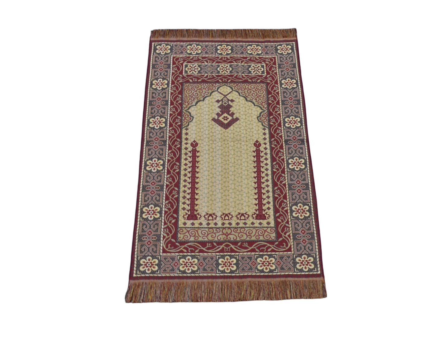 Kilim Antik Mihraplı Seccade Portatif Namazlık Duvar Halısı 0495 - Yeni - Çok Renkli