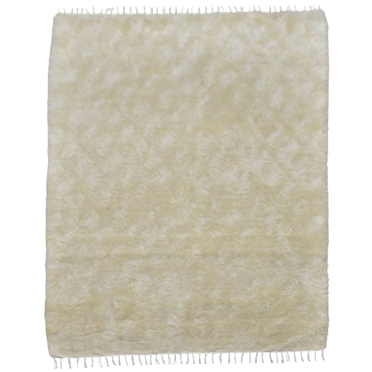 Kilim Antik El Dokuma Tek Renk Tiftik Yün Siirt Kilimi Battaniye 0500 - Yeni - Bej