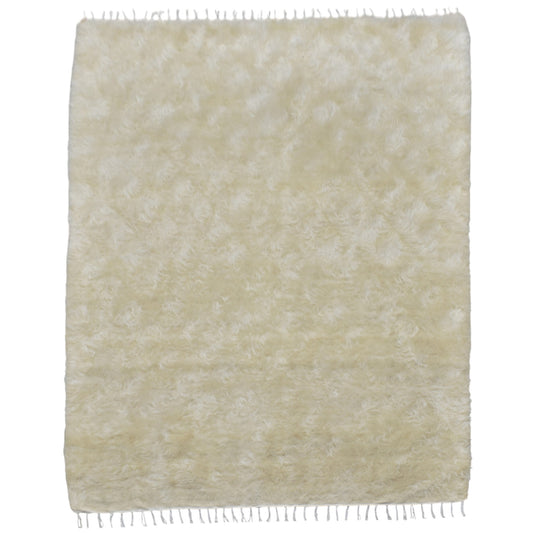 Kilim Antik El Dokuma Tek Renk Tiftik Yün Siirt Kilimi Battaniye 0500 - Yeni - Bej