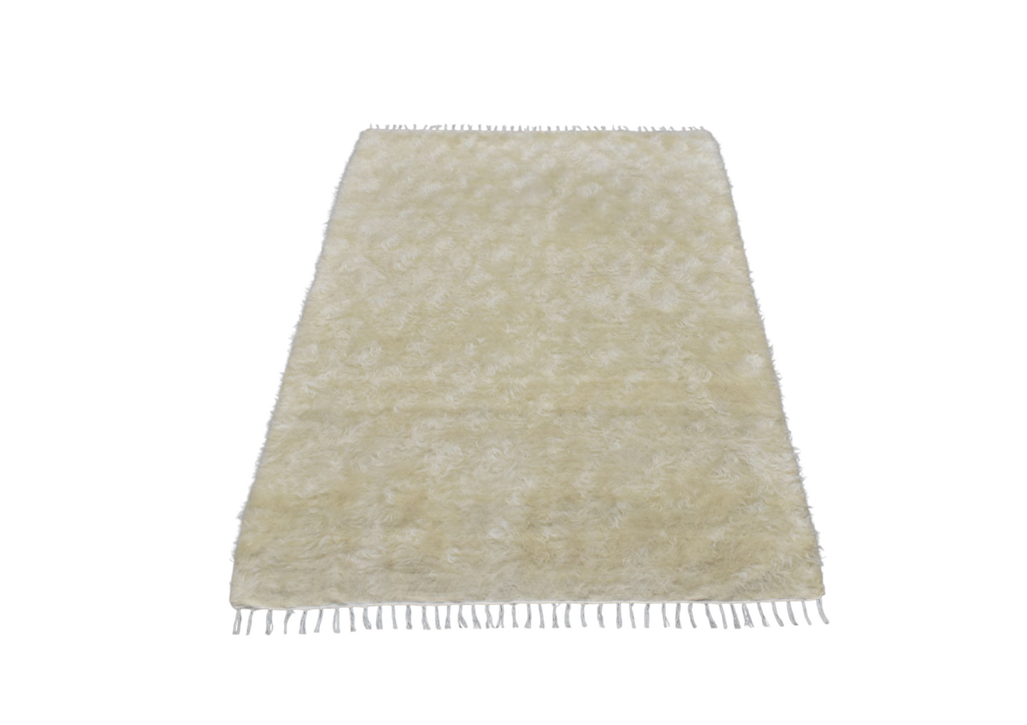 Kilim Antik El Dokuma Tek Renk Tiftik Yün Siirt Kilimi Battaniye 0500 - Yeni - Bej