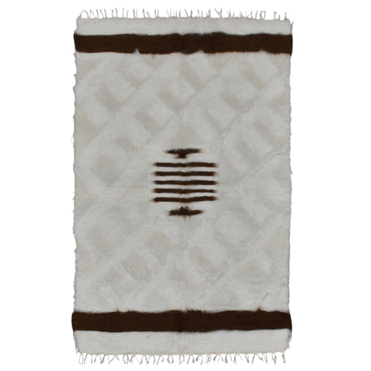 Kilim Antik El Dokuma Tiftik Yün Siirt Battaniyesi Kilim 0501 - Yeni - Çok Renkli