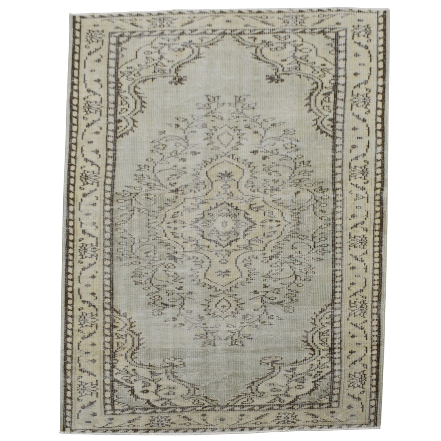 Kilim Antik El Dokuma Eskitme Yün Salon Halısı 0502 - Vintage - Çok Renkli