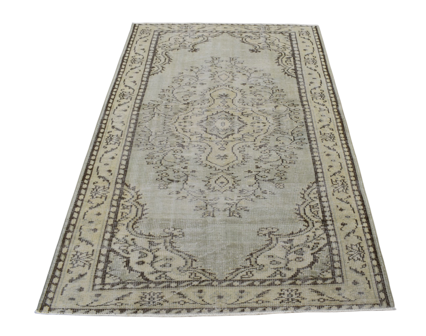 Kilim Antik El Dokuma Eskitme Yün Salon Halısı 0502 - Vintage - Çok Renkli