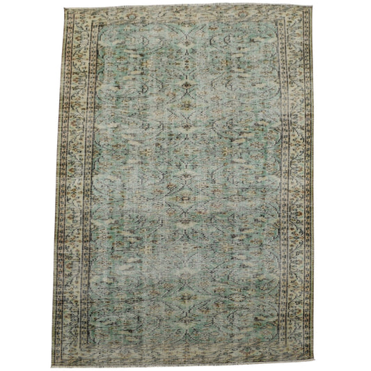 Kilim Antik El Dokuma Eskitme Yün Salon Halısı 0503 - Vintage - Çok Renkli