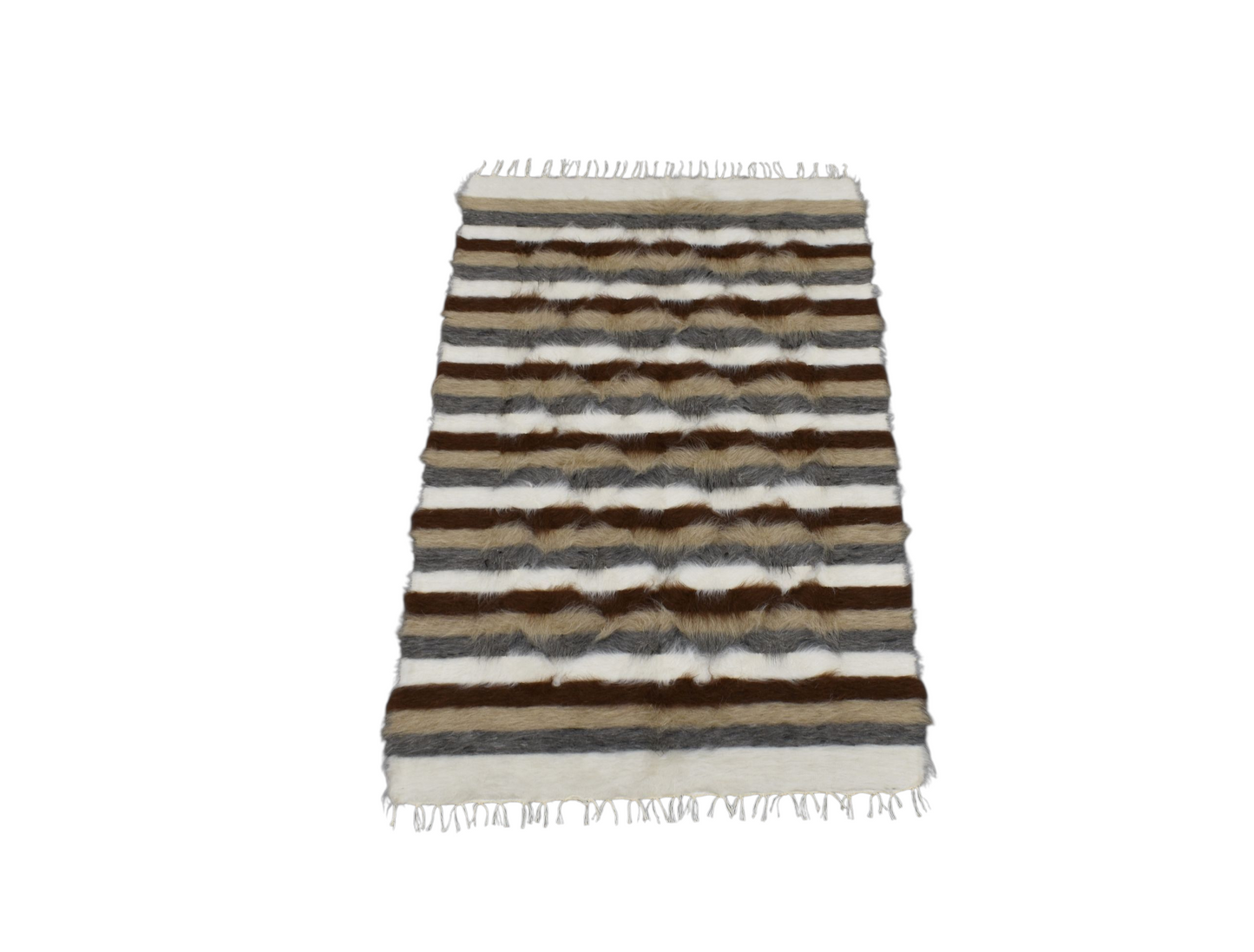 Kilim Antik El Dokuma Tiftik Yün Siirt Battaniyesi Kilim 0505 - Yeni - Çok Renkli