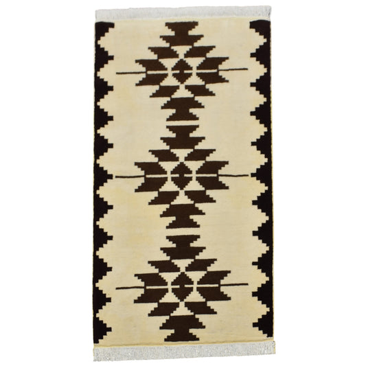 Kilim Antik El Dokuma Kayseri Bünyan Yün Halı 0506 - Yeni - Çok Renkli