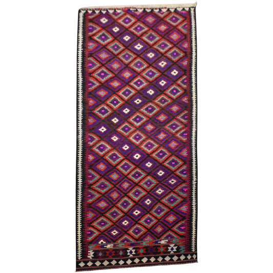 Kilim Antik El Dokuma Erzurum Yün Yolluk Kilim 0508 - Yeni - Çok Renkli