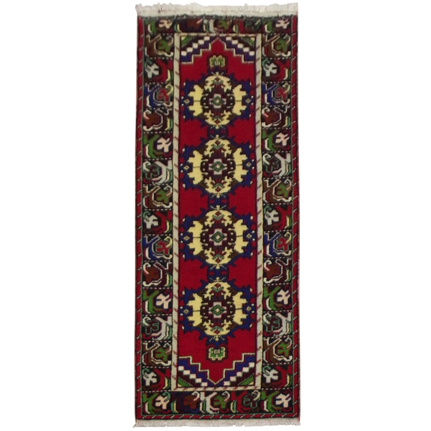 Kilim Antik El Dokuma Niğde Yolluk Yün Halı 0510 - Yeni - Çok Renkli