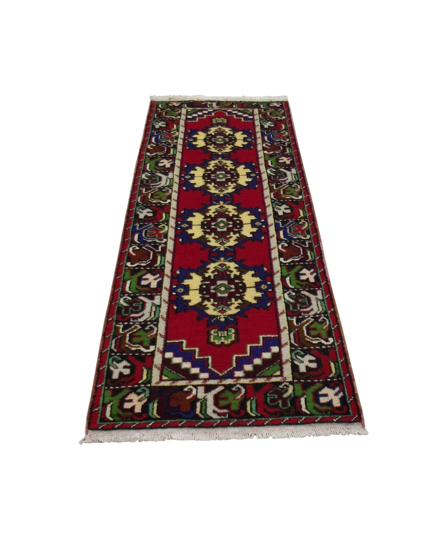 Kilim Antik El Dokuma Niğde Yolluk Yün Halı 0510 - Yeni - Çok Renkli