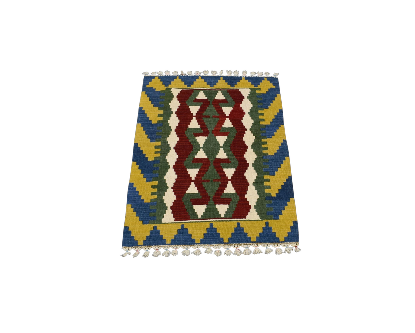 Kilim Antik El Dokuma Pınarbaşı Kayseri Yün Kilim 0512 - Yeni - Çok Renkli