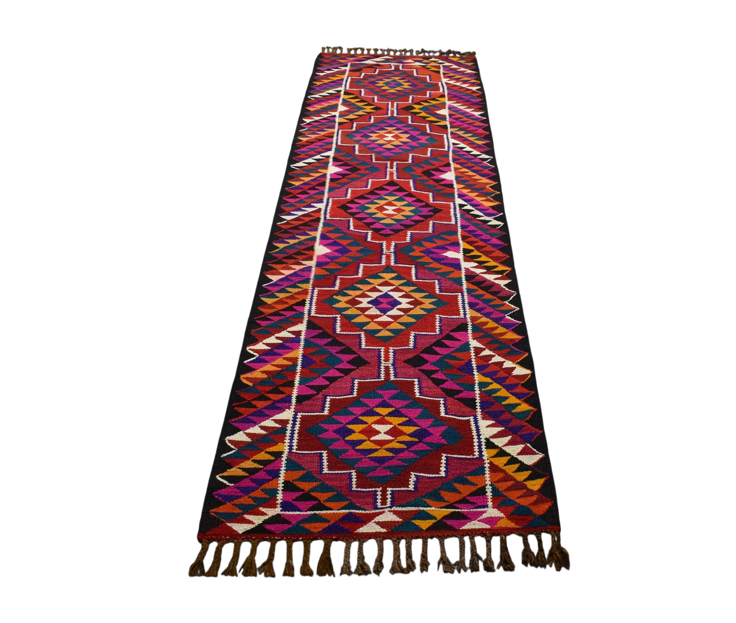 Kilim Antik El Dokuma Herki Yolluk Yün Kilim 0517 - Yeni - Çok Renkli