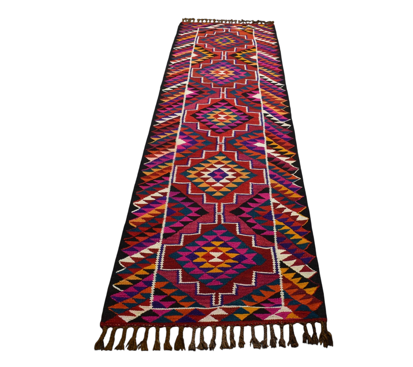 Kilim Antik El Dokuma Herki Yolluk Yün Kilim 0517 - Yeni - Çok Renkli