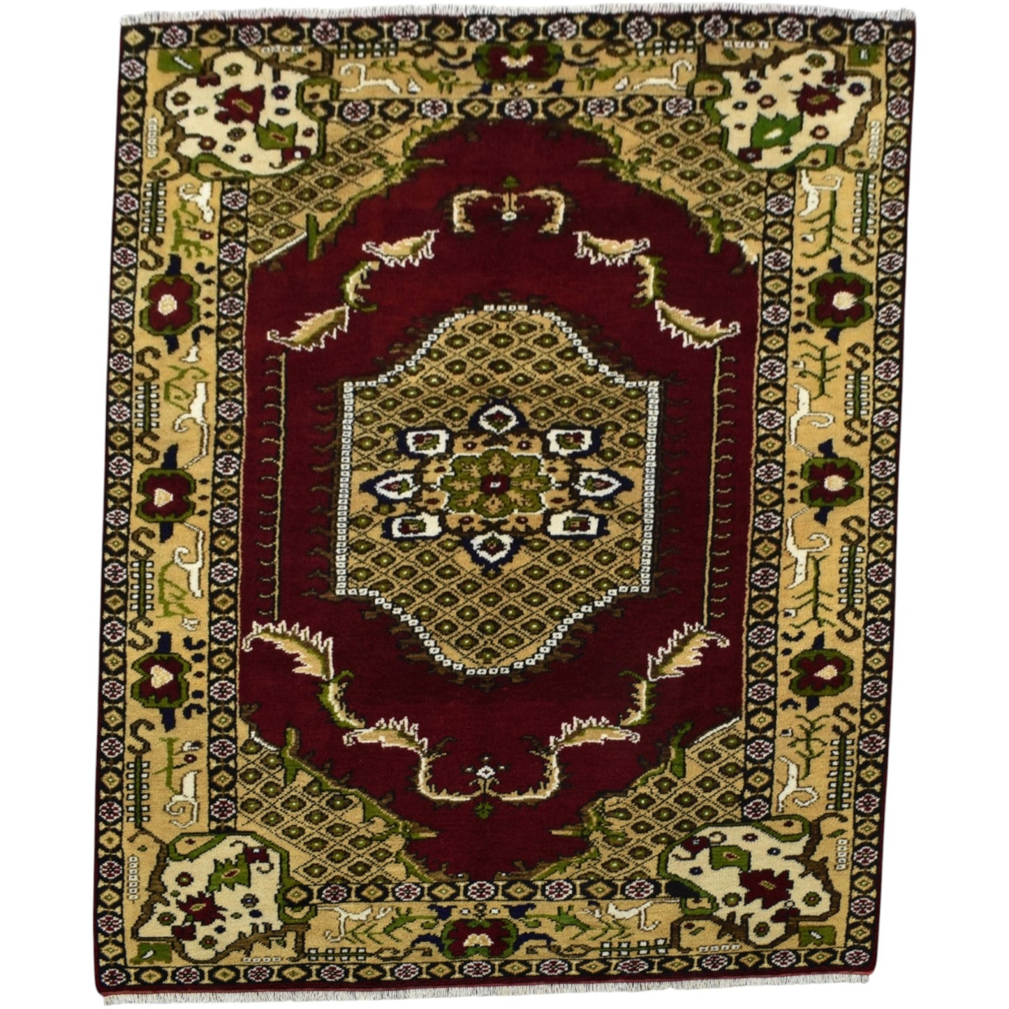 Kilim Antik El Dokuma Ayvacık Çanakkale Yün Halı 0524 - Yeni - Kırmızı