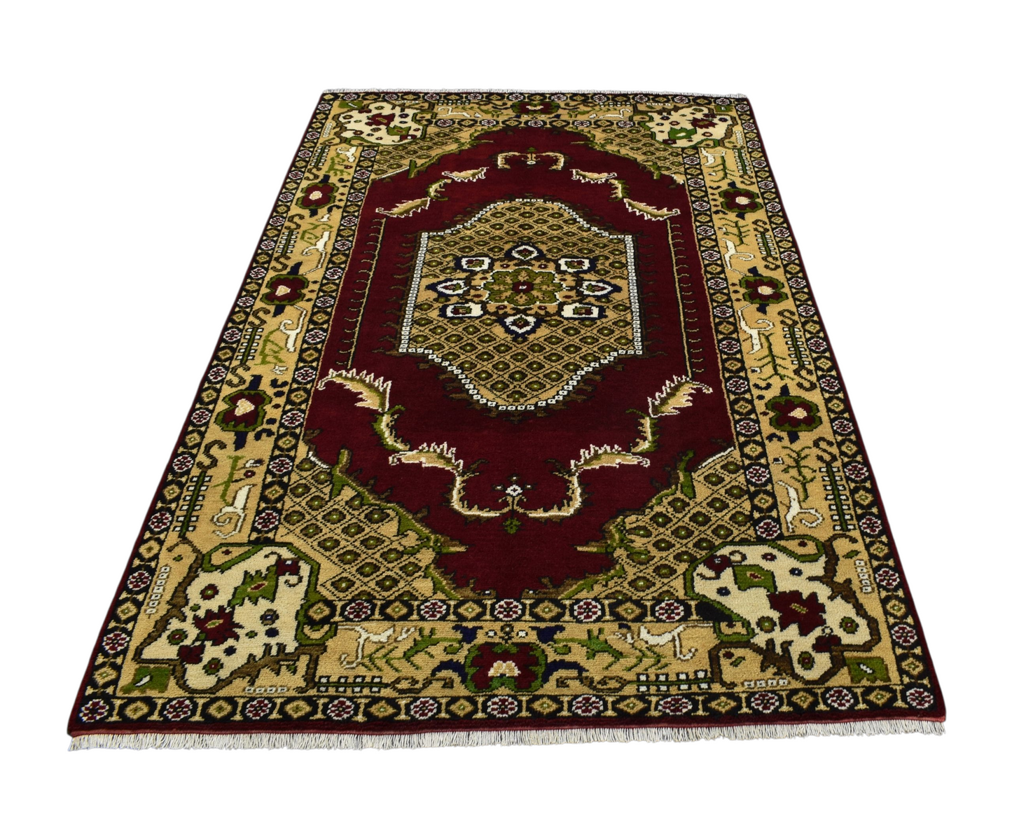 Kilim Antik El Dokuma Ayvacık Çanakkale Yün Halı 0524 - Yeni - Kırmızı