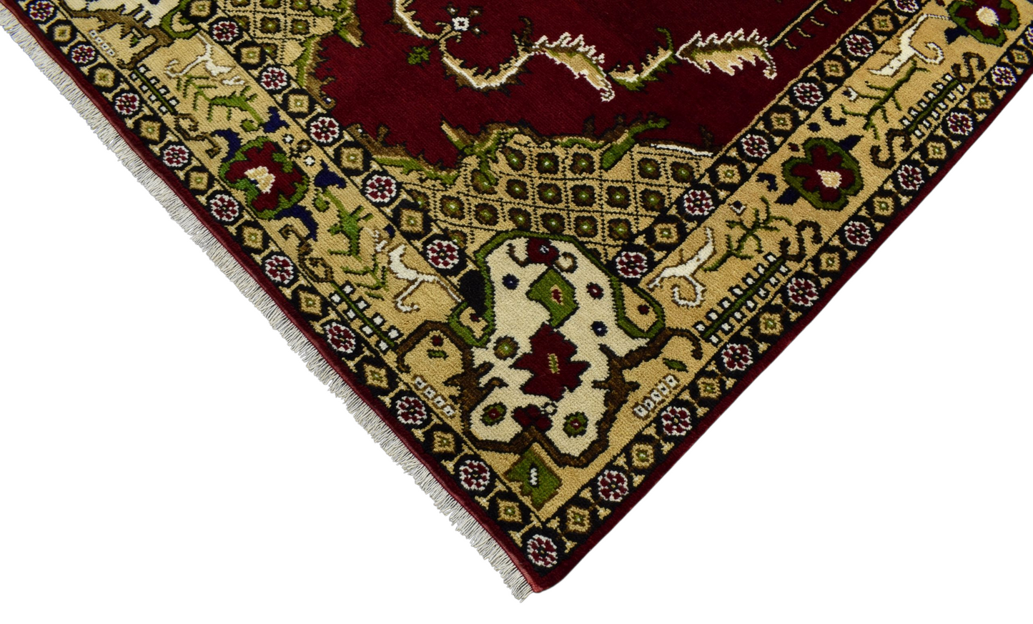 Kilim Antik El Dokuma Ayvacık Çanakkale Yün Halı 0524 - Yeni - Kırmızı