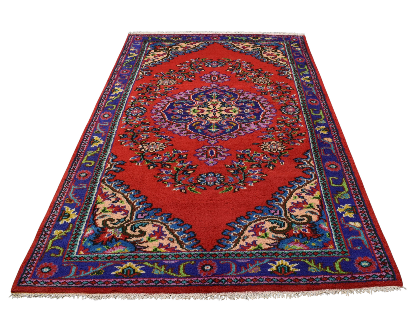 Kilim Antik El Dokuma Manisa Yün Halı 0527 - Yeni - Çok Renkli