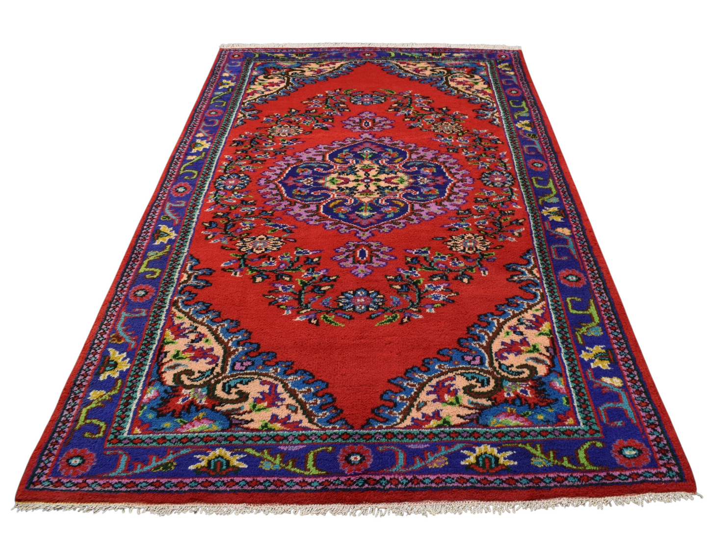 Kilim Antik El Dokuma Manisa Yün Halı 0527 - Yeni - Çok Renkli