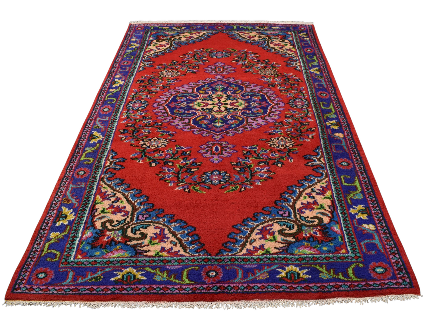 Kilim Antik El Dokuma Manisa Yün Halı 0527 - Yeni - Çok Renkli