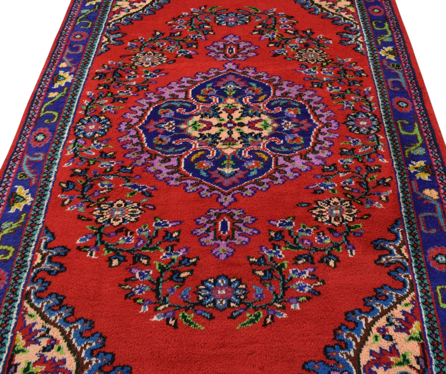 Kilim Antik El Dokuma Manisa Yün Halı 0527 - Yeni - Çok Renkli