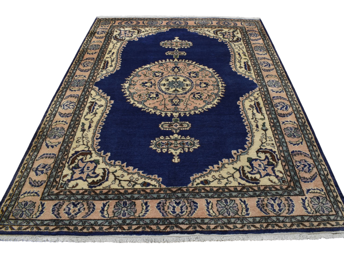 Kilim Antik El Dokuma 7m2 Yün Salon Halısı 0534 - Yeni - Lacivert
