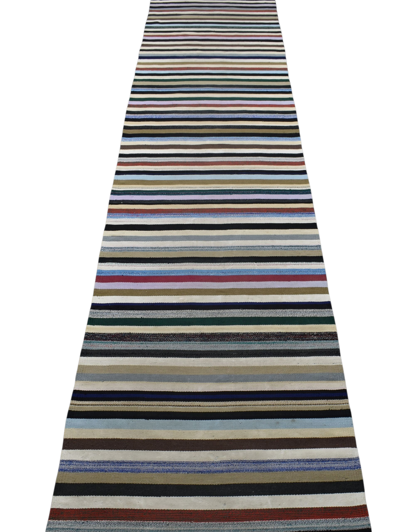 Kilim Antik El Dokuma Bukleli Yörük Yolluk Kilim 0535 - Yeni - Çok Renkli