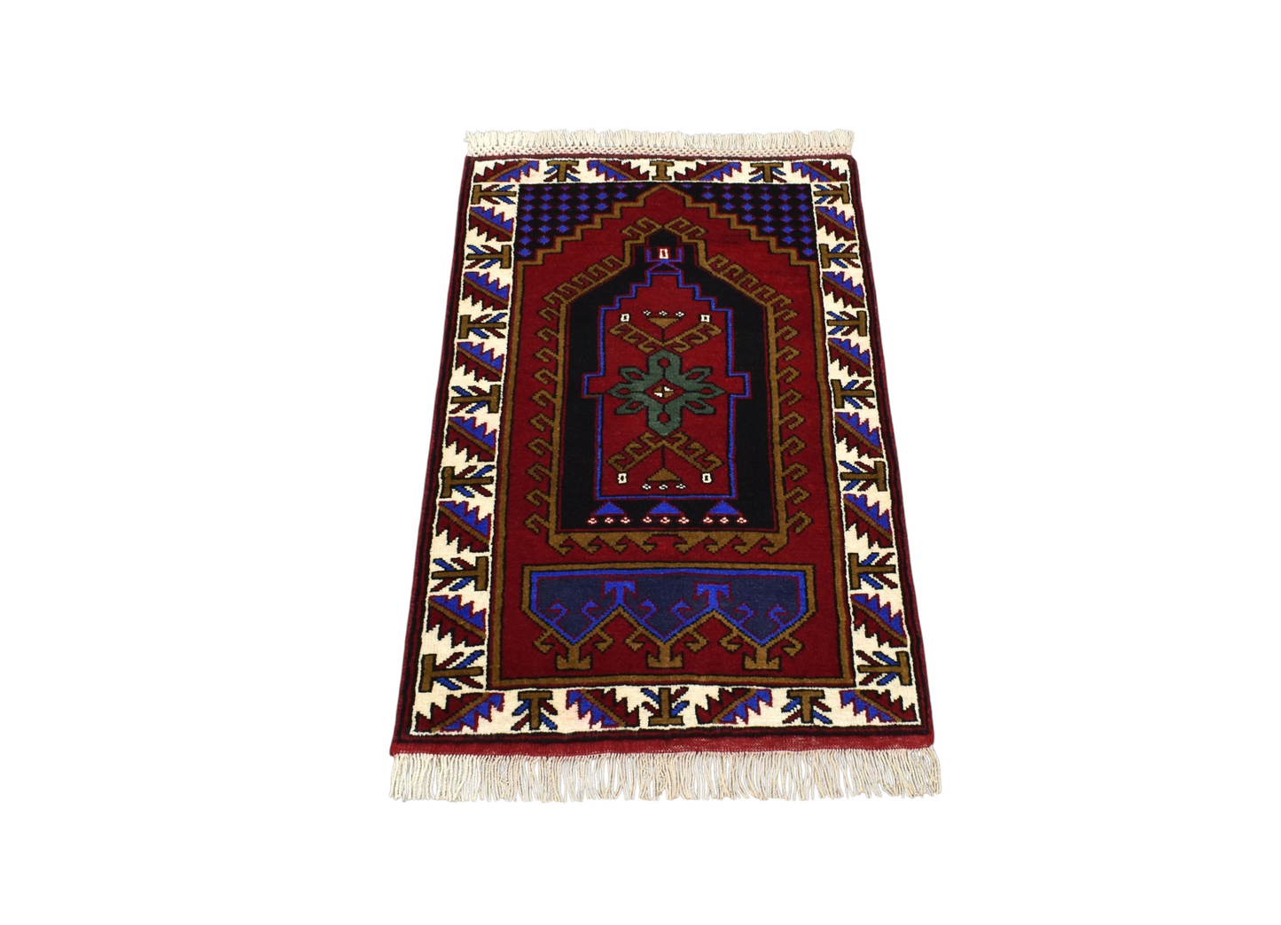 Kilim Antik El Dokuma Seccade Namazlık Malatya Yün Halı 0538 - Yeni - Çok Renkli