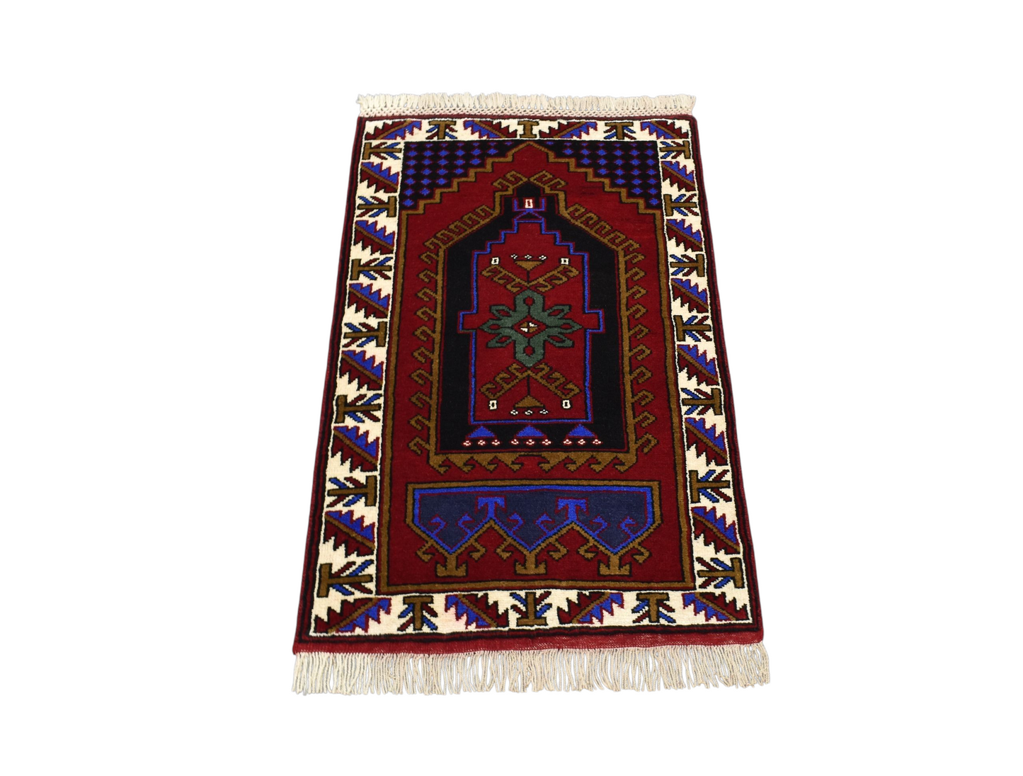 Kilim Antik El Dokuma Seccade Namazlık Malatya Yün Halı 0538 - Yeni - Çok Renkli