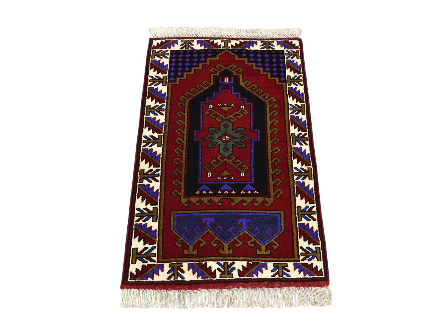 Kilim Antik El Dokuma Seccade Namazlık Malatya Yün Halı 0538 - Yeni - Çok Renkli