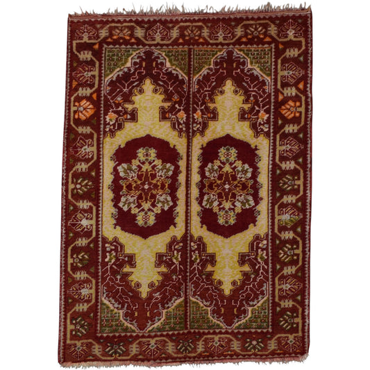 Kilim Antik El Dokuma Cerit Yörükleri Yün Halı 0542 - Antika - Çok Renkli
