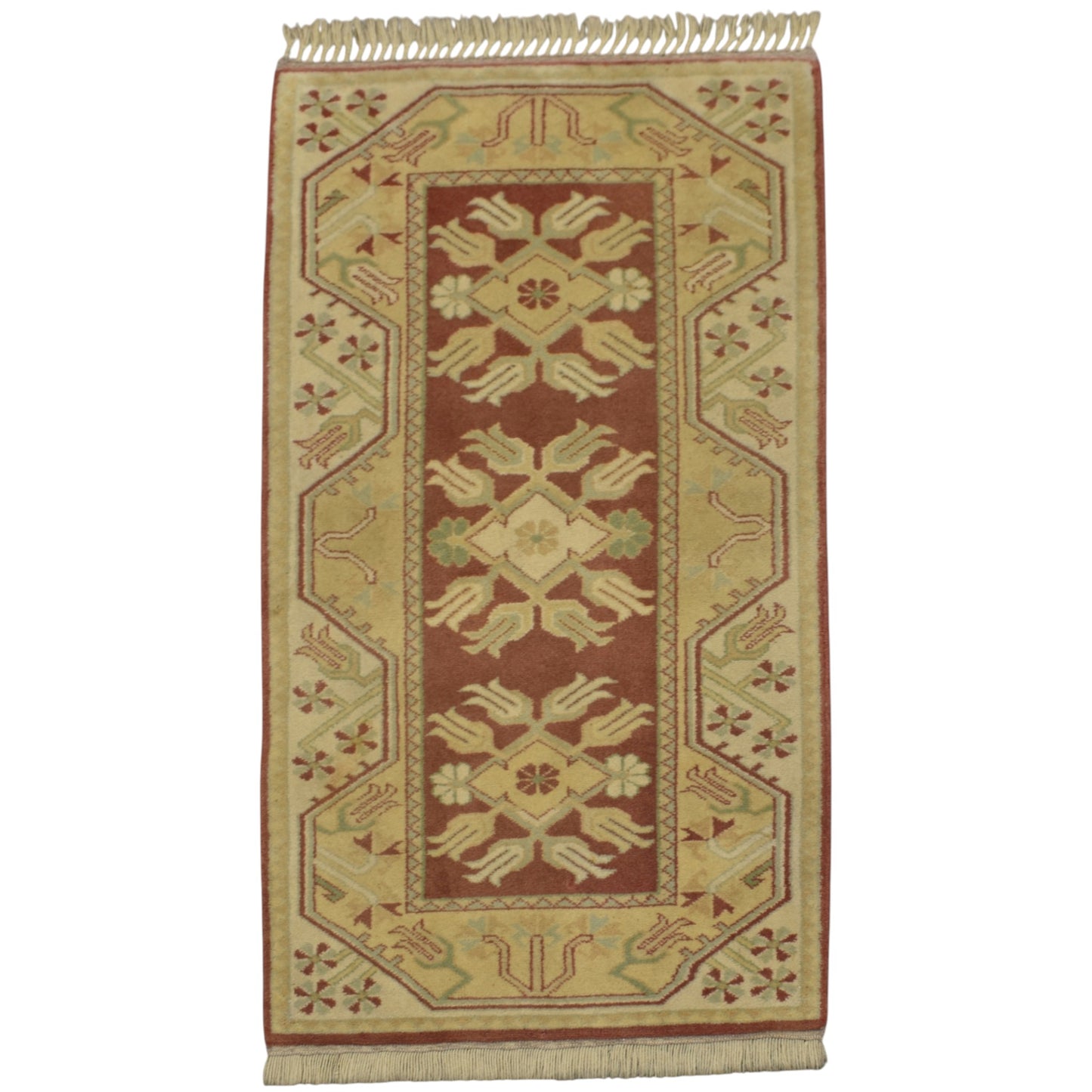 Kilim Antik El Dokuma Bozalan Milas Yün Halı 0546 - Yeni - Çok Renkli