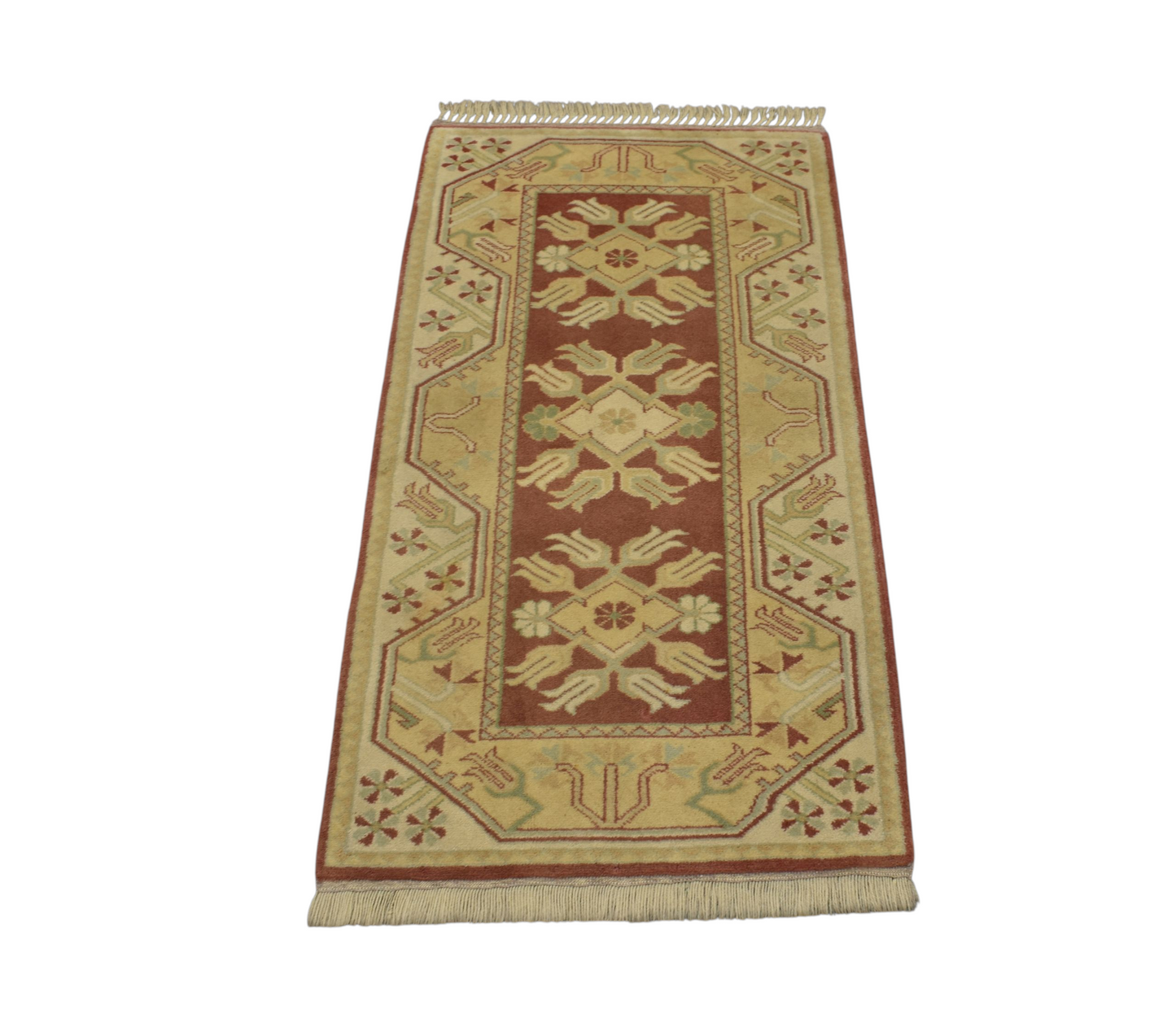 Kilim Antik El Dokuma Bozalan Milas Yün Halı 0546 - Yeni - Çok Renkli