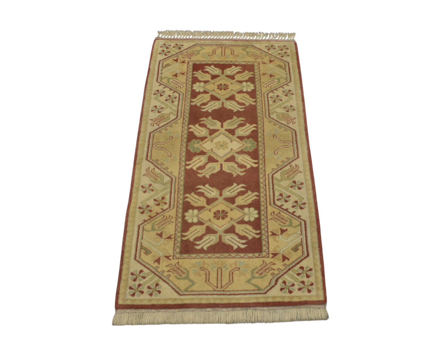 Kilim Antik El Dokuma Bozalan Milas Yün Halı 0546 - Yeni - Çok Renkli