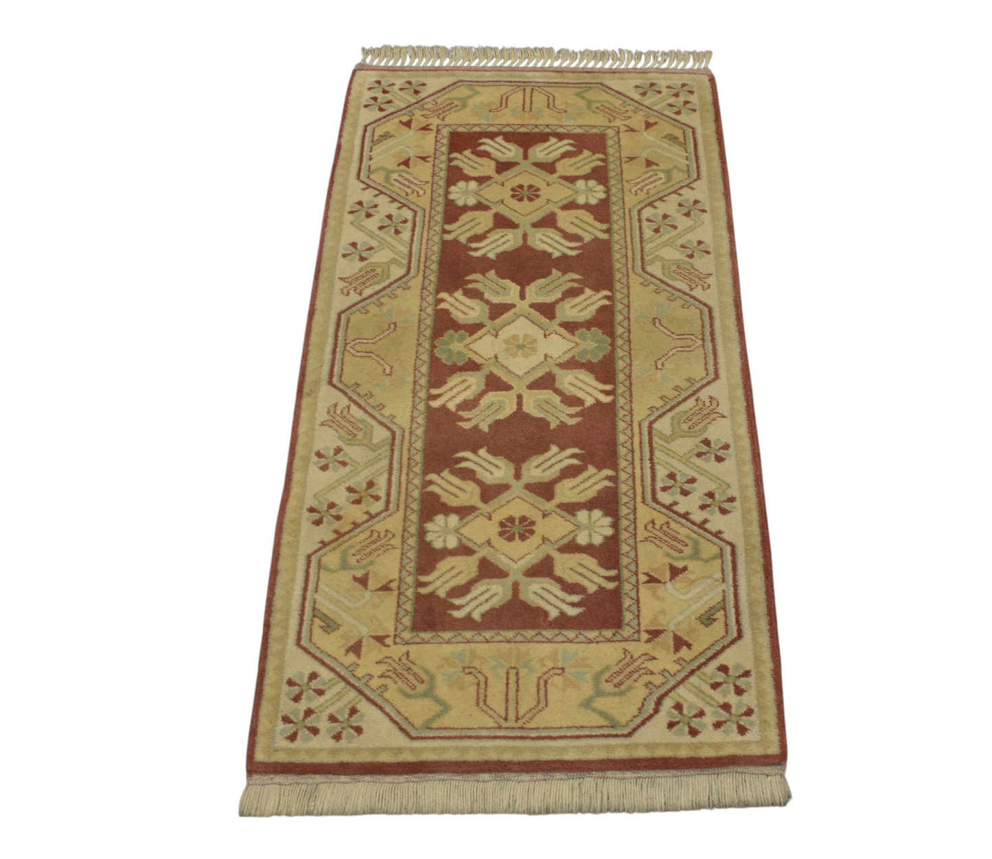 Kilim Antik El Dokuma Bozalan Milas Yün Halı 0546 - Yeni - Çok Renkli