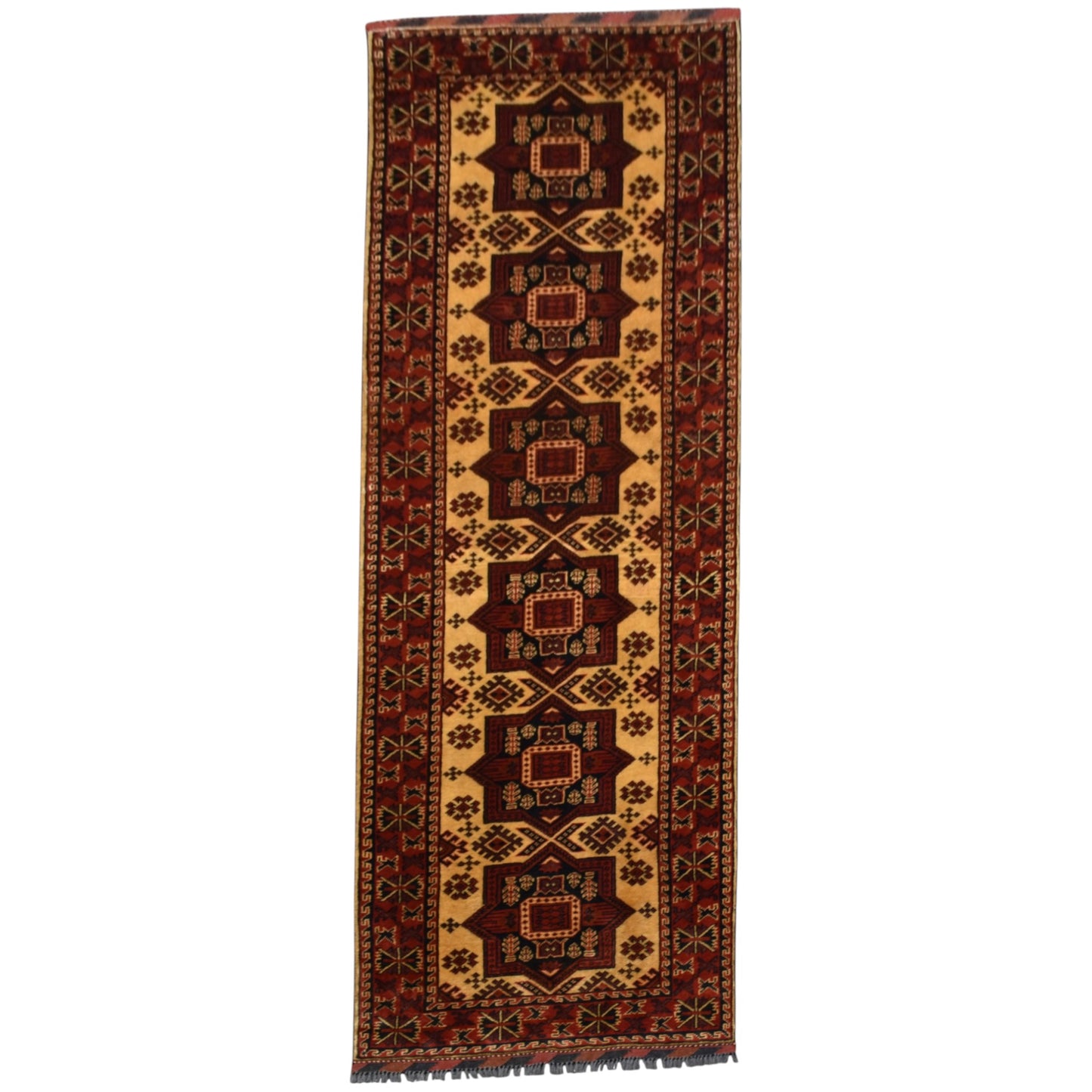 Kilim Antik El Dokuma İran Acem Yün Yolluk Halı 0547 - Yeni - Çok Renkli