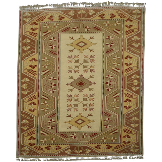 Kilim Antik 6m2 El Dokuma Bozalan Milas Yün Salon Halısı 0549 - Yeni - Çok Renkli