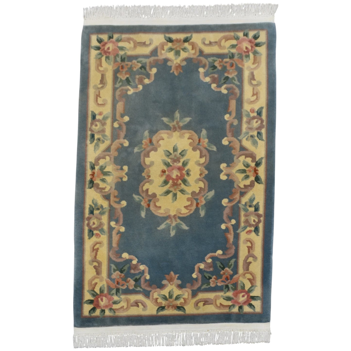 Kilim Antik El Dokuma Çin Yün Halı 0551 - Yeni - Çok Renkli