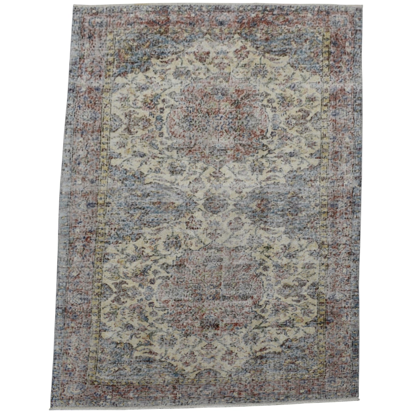 Kilim Antik 4m2 El Dokuma Yün Halı - Vintage 0553 - Çok Renkli