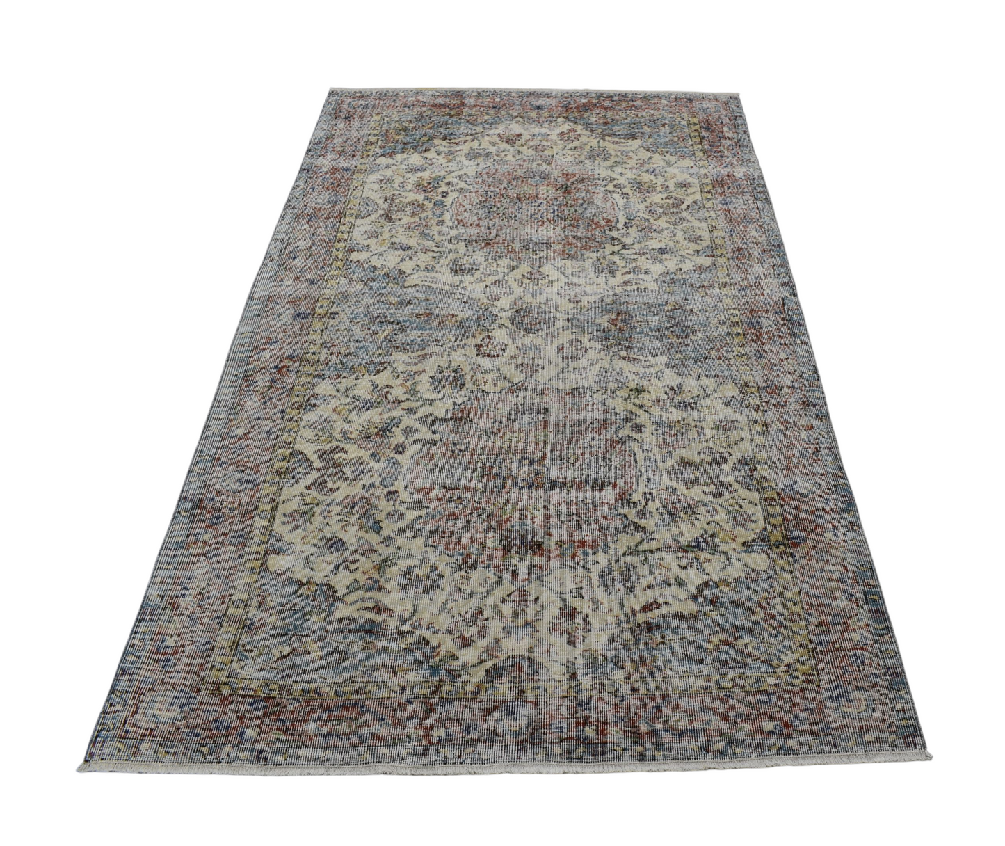 Kilim Antik 4m2 El Dokuma Yün Halı - Vintage 0553 - Çok Renkli