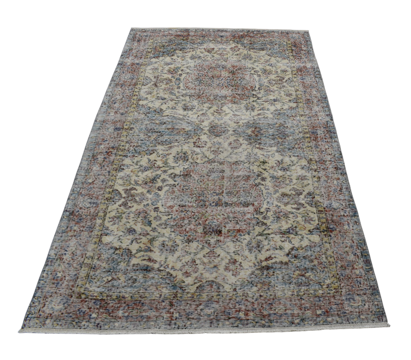 Kilim Antik 4m2 El Dokuma Yün Halı - Vintage 0553 - Çok Renkli